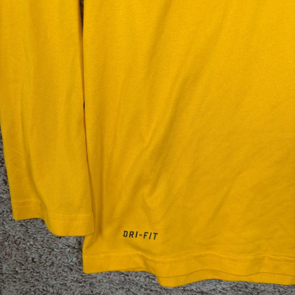 Nike Pittsburgh Steelers NFL Dri-FIT Training Long Sleeve Shirt Yellow Mens L - Picture 3 of 10